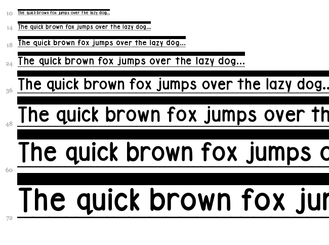 DJB File Folder Labels font waterfall